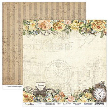 ScrapBoys House of science paper sheet 02