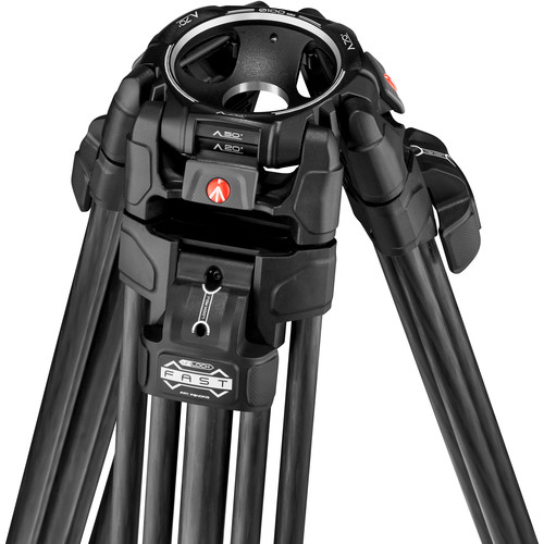 Manfrotto Tripod  509 + 645 Fast Twin MS 2 in 1 Carbon Fiber - 9