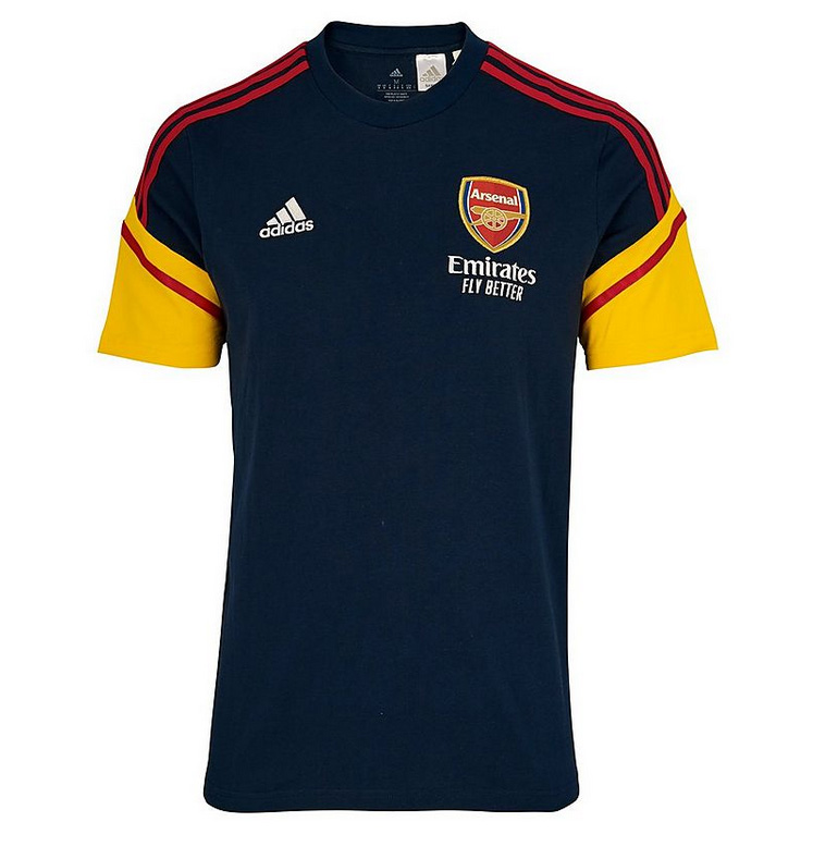 2022/2023 ARSENAL ADIDAS CONVIDO TRAINING TEE - BLÅ