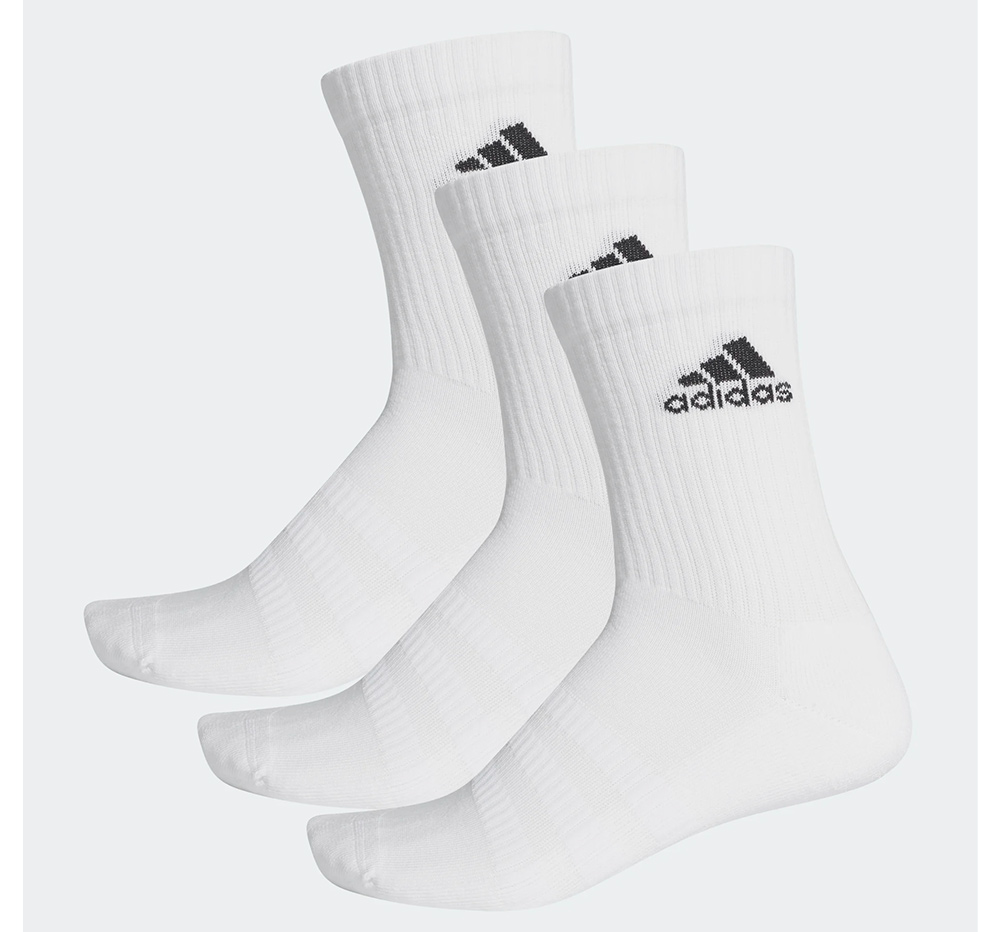 Adidas 3-Stripes Crew Socks White - 3 pack