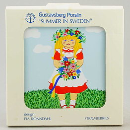 Pia Rönndahl (Summer in Sweden 1985) Summer Girl Wall Plaque 15 cm with Box