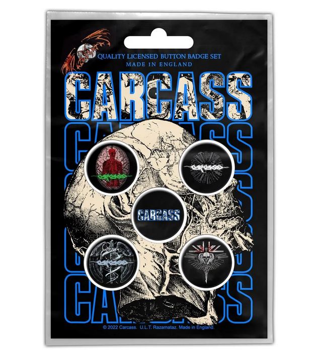 Carcass Necro Head Badge Pack