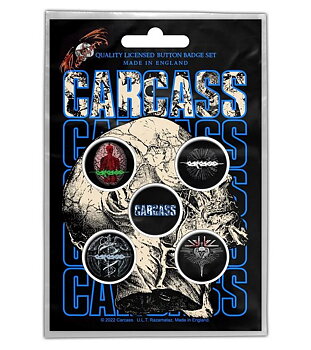 Carcass Necro Head Badge Pack