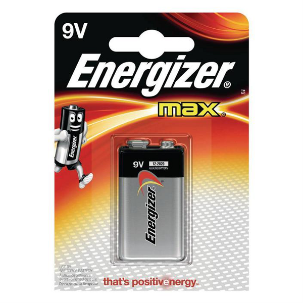 Batteri 6LR61.Alkaline/1st Energizer MAX