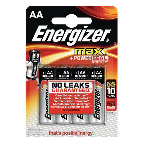 Batteri AA.Alkaline/4st.Energizer MAX
