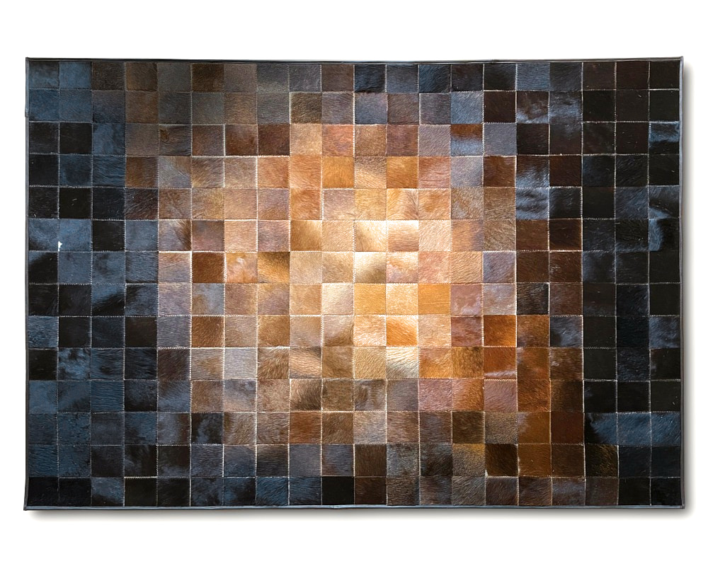 Lädermatta Patchwork 140 x 200 cm