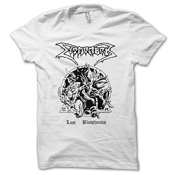 DISMEMBER - T-SHIRT, LAST BLASPHEMIES (WHITE)