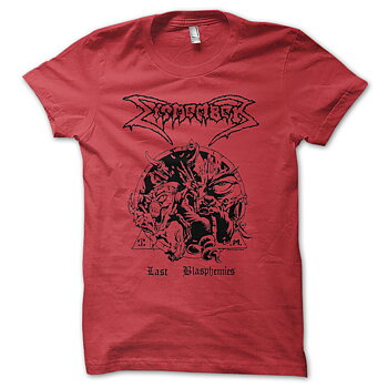 DISMEMBER - T-SHIRT, LAST BLASPHEMIES (RED)