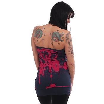 Grunge Line Allover Bandeau Shirt, parisian night
