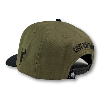 College Script Snapback, olive