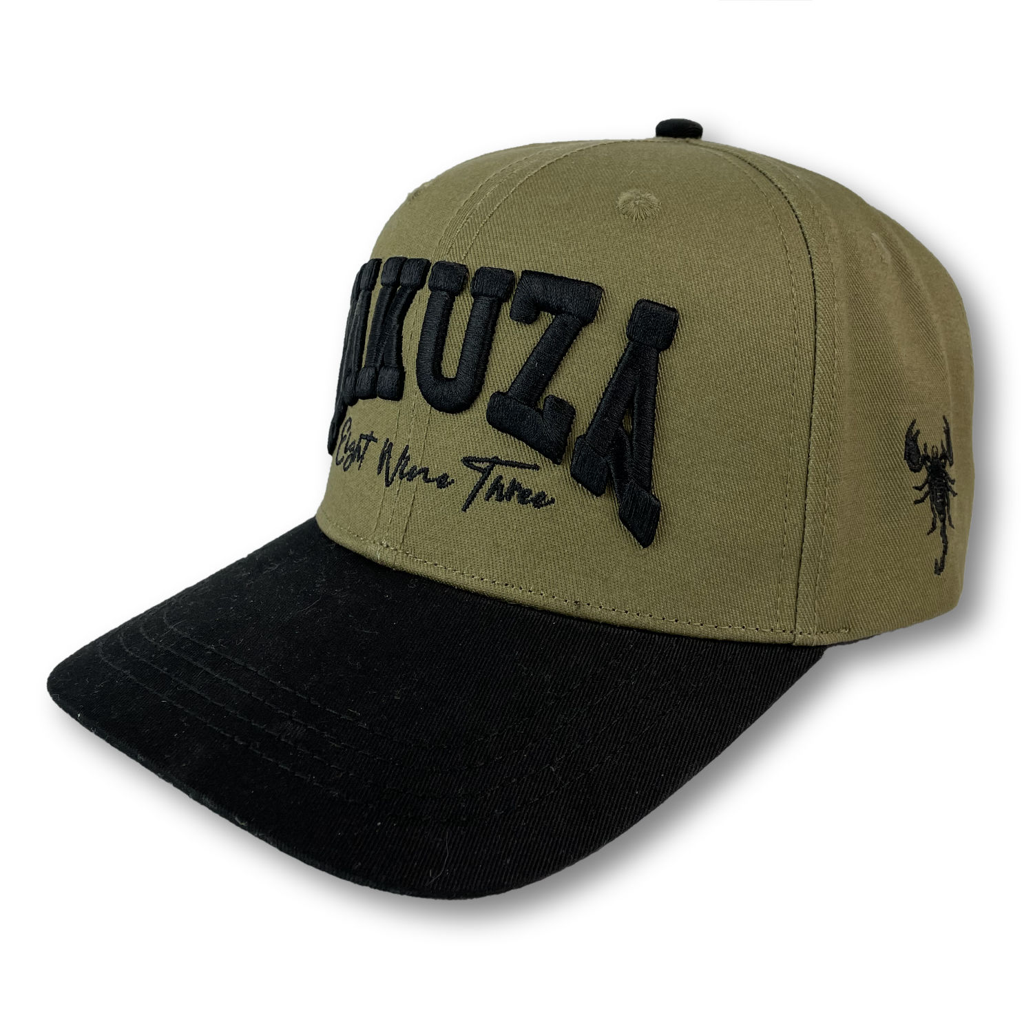 College Script Snapback, olive - 3