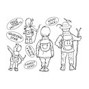 The Card Hut Clear Stamps - Off For A Walk