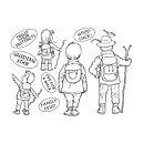 The Card Hut Clear Stamps - Off For A Walk
