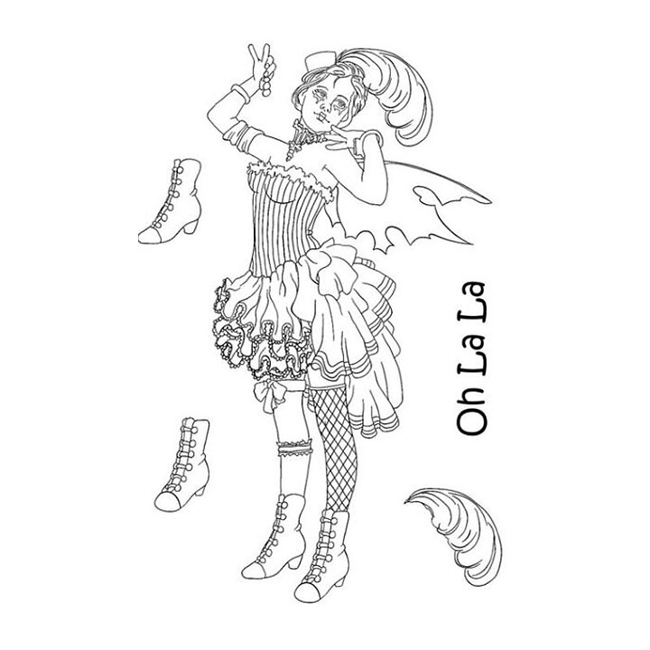 The Card Hut Clear Stamps - Oh La La