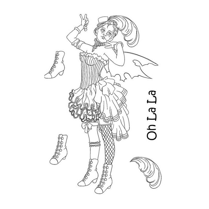 The Card Hut Clear Stamps - Oh La La