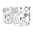 The Card Hut Clear Stamps - Cat Fishin'