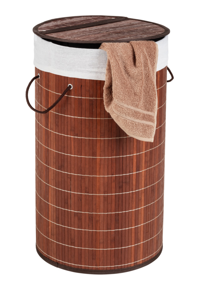 Bamboo laundry deals basket