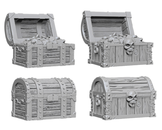 WizKids Deep Cuts Unpainted Miniatures - Chests