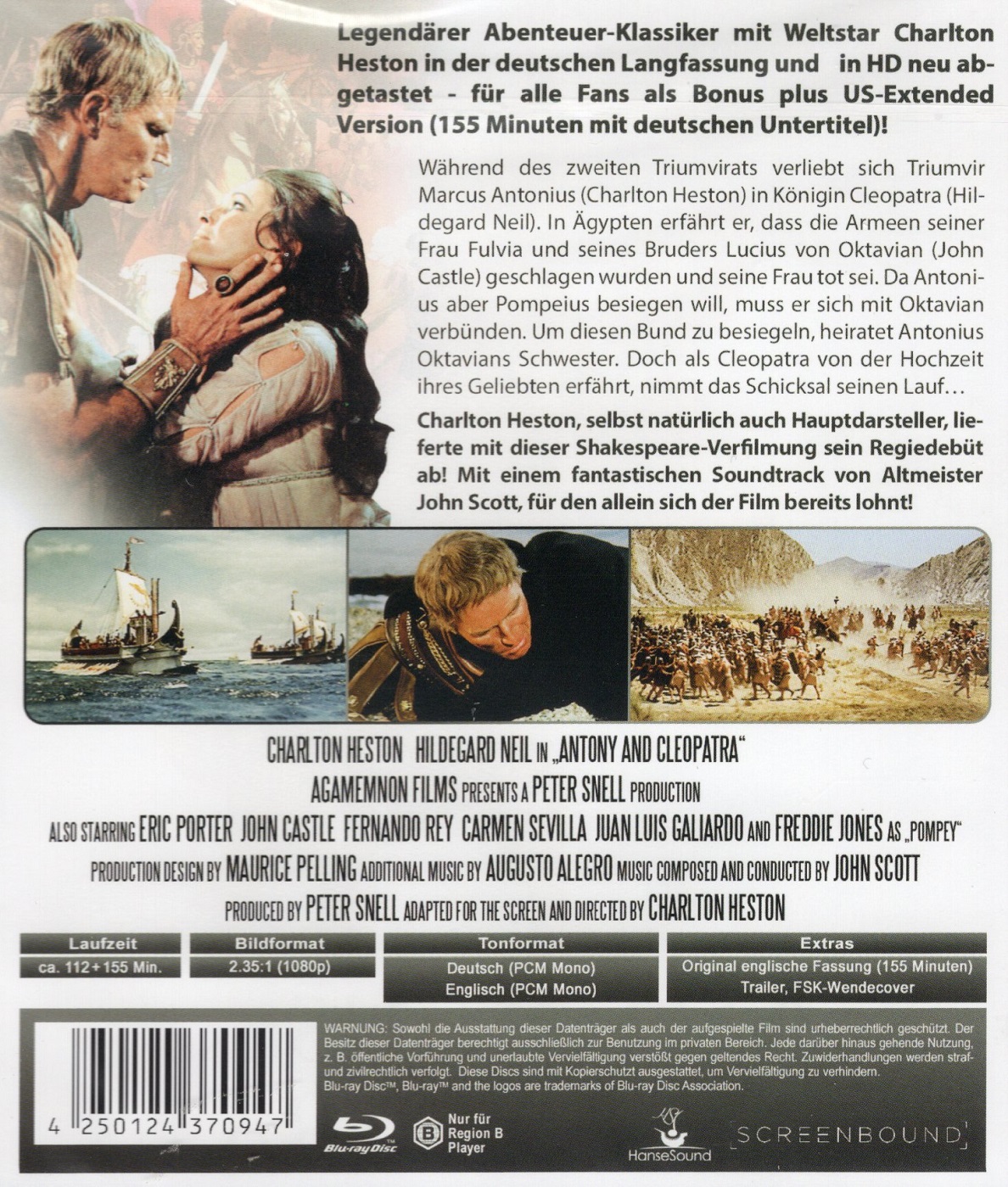 Antony And Cleopatra (ej svensk text) (Blu-ray) - 2