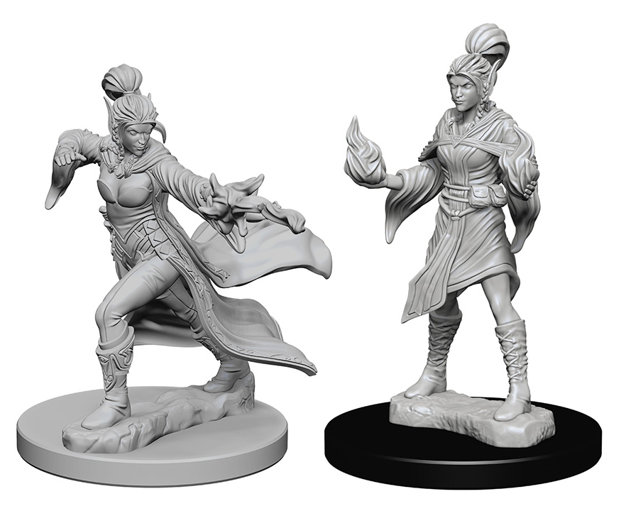 Pathfinder Deep Cuts Unpainted Miniatures - Elf Female Sorcerer