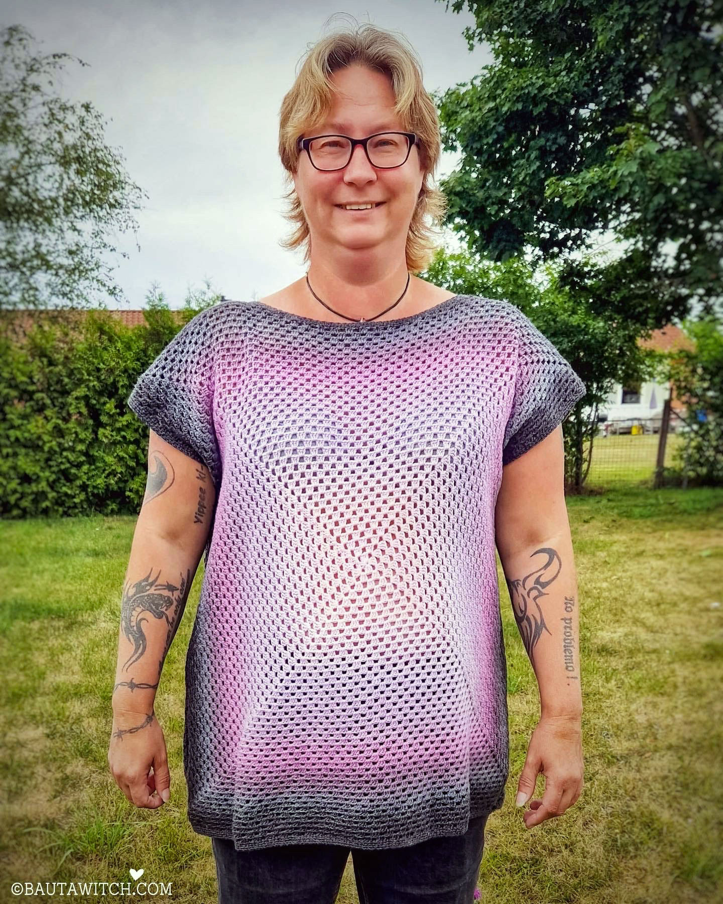 Garnpaket till Oversized topp, L/XL, Ljung