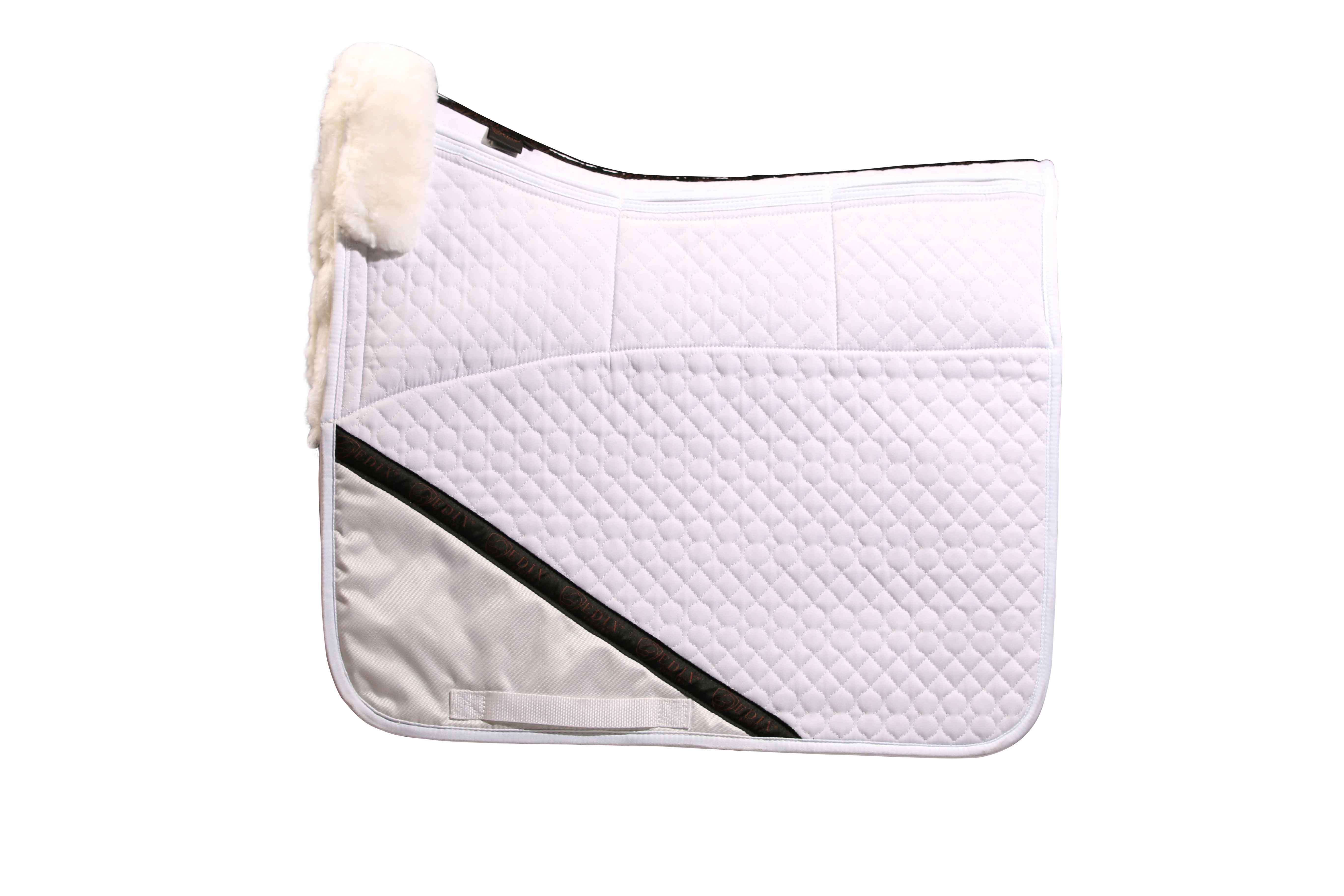 EDIX® Uni Dressage pad, genuine Merino wool (incl. 8 inserts), white - 2