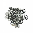 Blumenthal Lansing Buttons Steampunk Gears - Silver