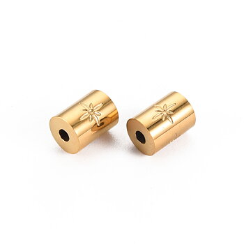 Rörpärla Stjärna – 6×8 mm 14K rostfritt stål