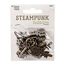 Blumenthal Lansing Buttons Steampunk Keys - Antique Gold