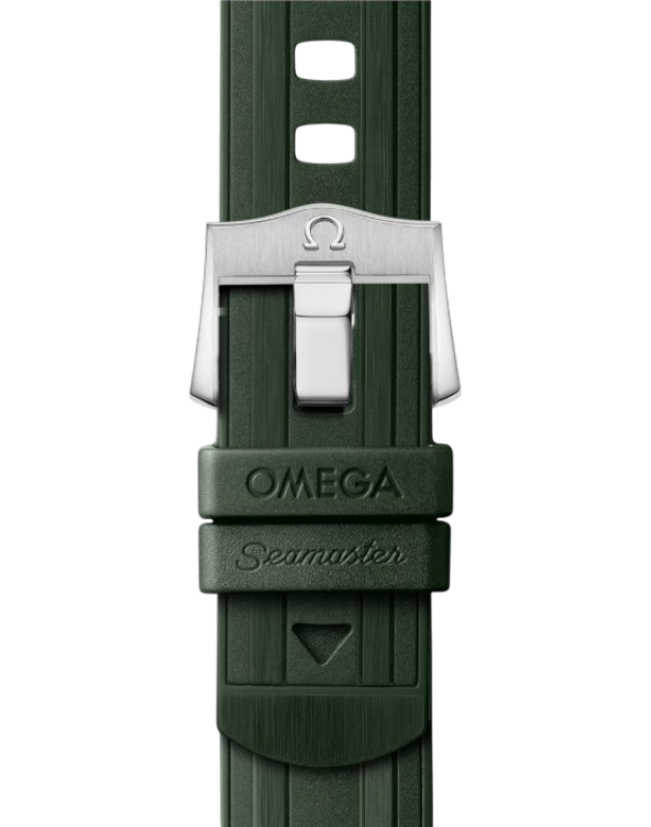 Omega gummiband till Seamaster Diver 300M cal 8800, grön - 3