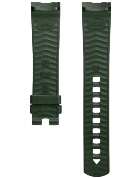 Omega gummiband till Seamaster Diver 300M cal 8800, grön - 2