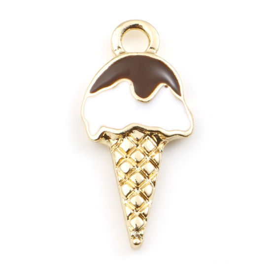 Charm  enameld  ice cream, Creme Choclate