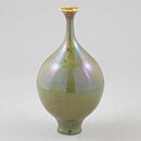 Isak Isaksson (2021) Unique Vase with Green Crystalline Glaze 16 cm