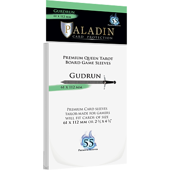 Paladin Sleeves - Gudrun Premium Queen Tarot 61x112mm (55 Sleeves)