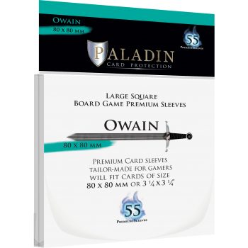 Paladin Sleeves - Owain Premium Large Square 80x80mm (55 Sleeves)