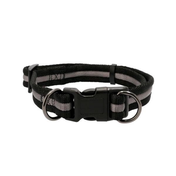 Dogman Ställbart Kanalhalsband Vera Grå/Svart Large/X-Large