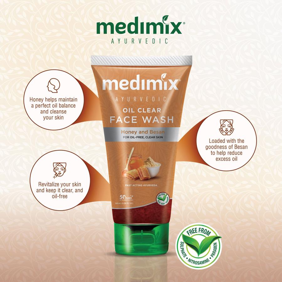 Medimix Oil Clear Face Wash 150ml - 3