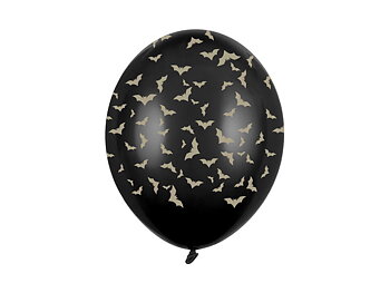 Ballonger Fladdermöss Svart Guld 6-pack