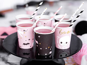Pappmuggar Rosa Halloween