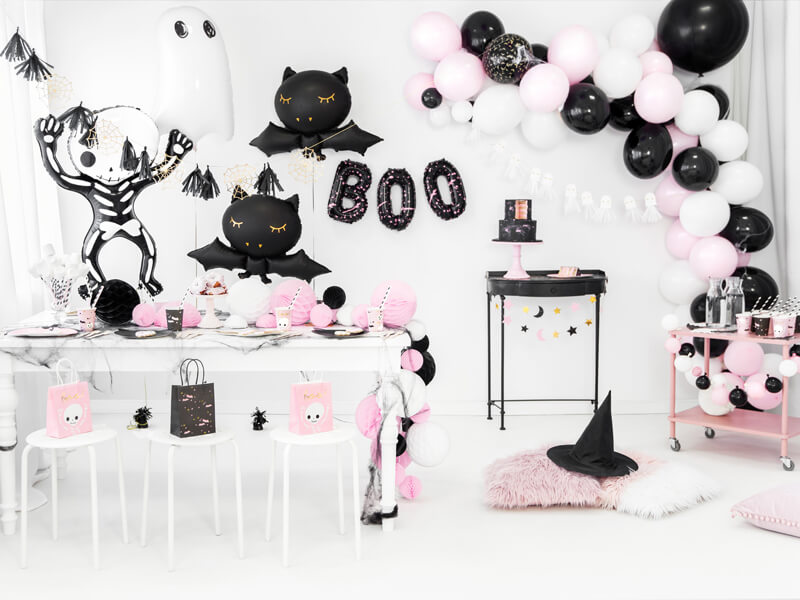 Papptallrikar Pumpa Rosa Halloween - 2