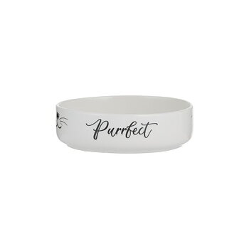 Mason Cash Matskål Purrfect Vit Small 13cm