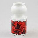 Olle Alberius (Bonita 1960) Segmented Vase with Red Flower Decor 12 cm