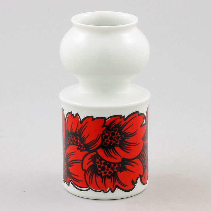 オッレ・アルべリウス Bonitaシリーズ  レッドフラワーのベース Vase 12cm 1960年