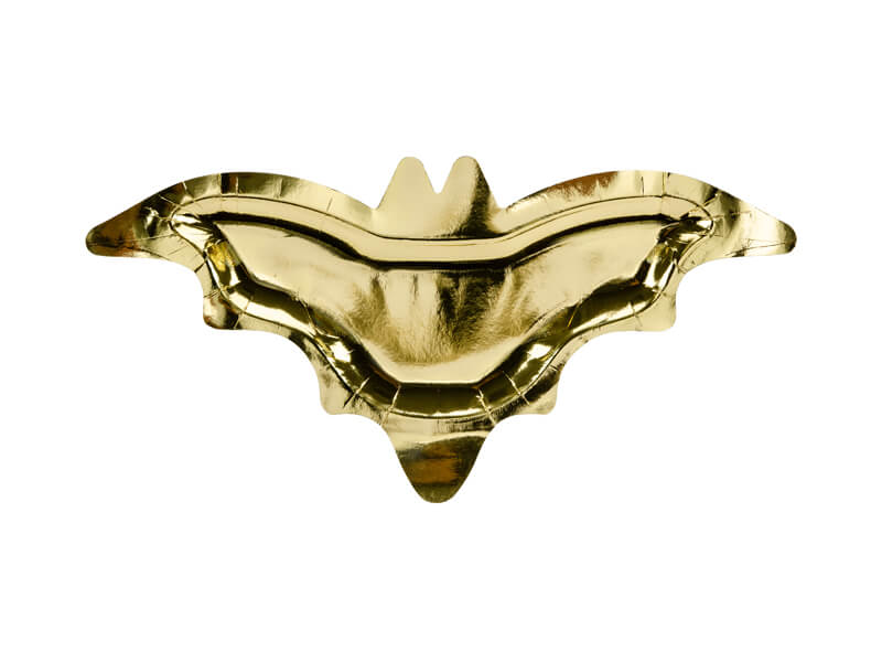Papptallrikar Fladdermöss Guld - 2