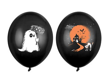 Ballonger Svarta Spöke 6-pack