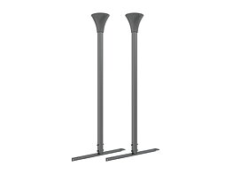 M Pro Series - Enclosure Floor to Ceiling Kit 49-65" Black