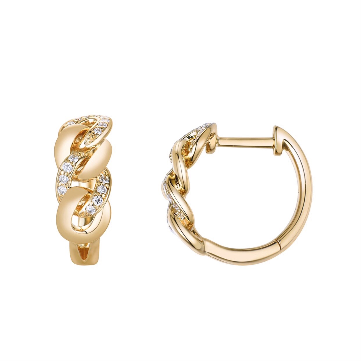 CHAIN DIAMOND EARRINGS