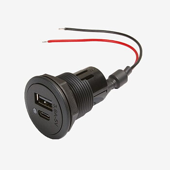 USB-UTTAG 1 X USB-C & 1 X USB-A, 12-24V