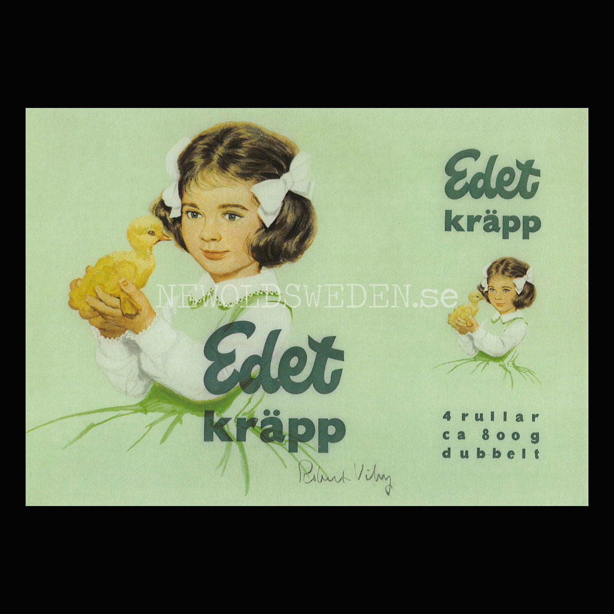 Edet kräpp Lilla Edet - Vykort A5