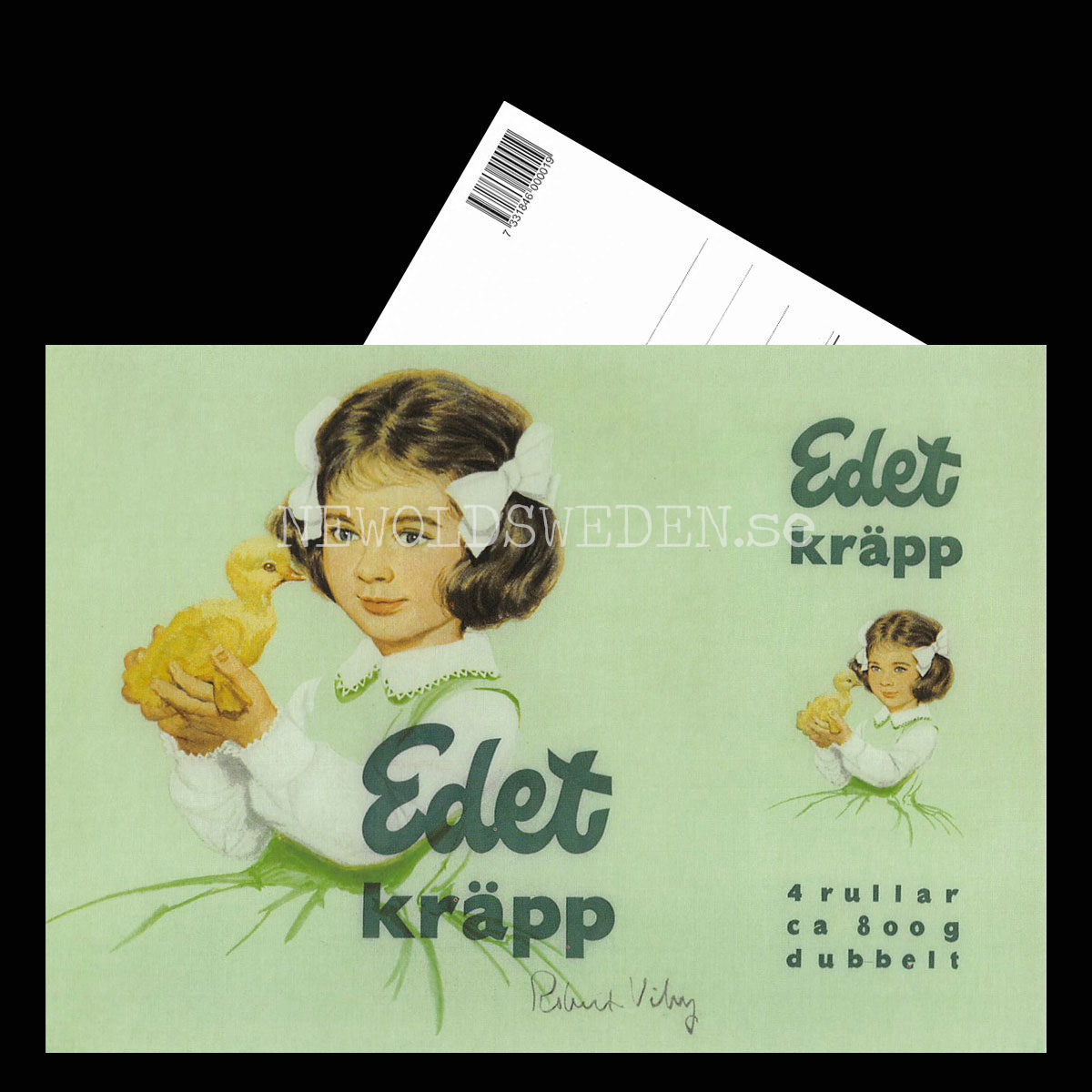 Edet kräpp Lilla Edet - Vykort A5 - 3